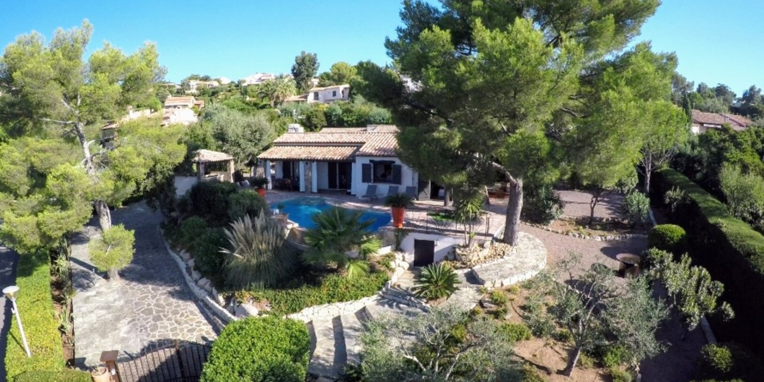 Photo 0 - Charming Provençal farmhouse, splendid sea view, heated infinity pool - La Crespina - Vue du ciel