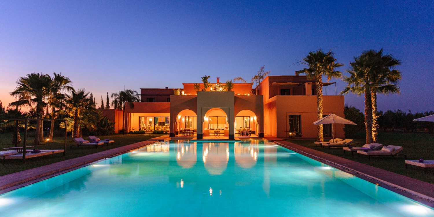 Photo 1 - 5* luxury estate in Marrakech - Le domaine et la piscine éclairés