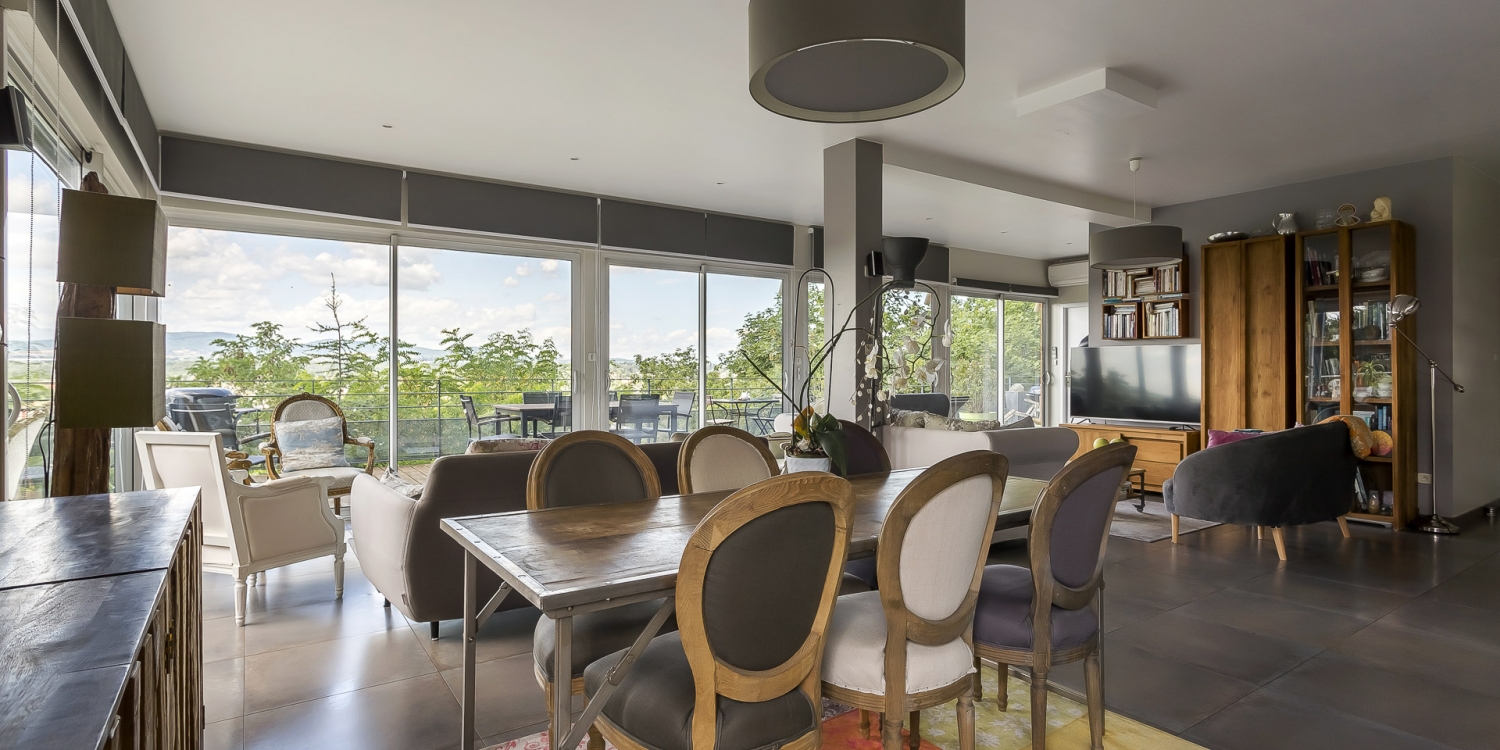 Photo 10 - Large room and two terraces with panoramic views - Table repas/réunions