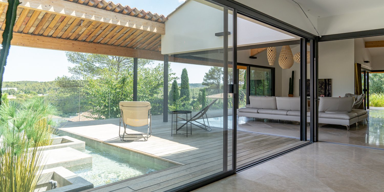 Photo 0 - Villa contemporaine du célèbre architecte Maurice Sauzet - Espace de vie à aire ouverte