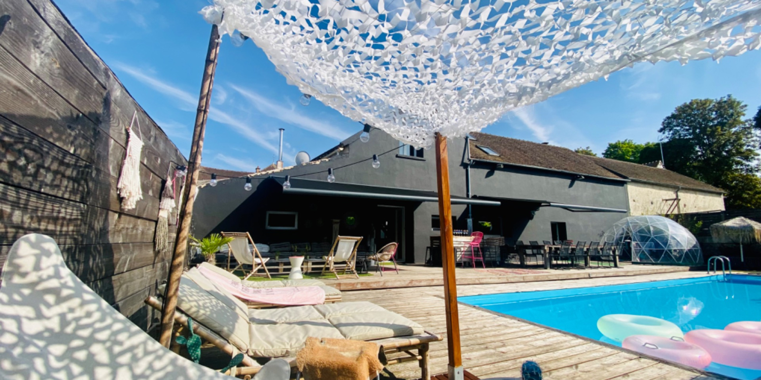 Photo 0 - Villa ave Piscine  à 45mn 🚉de Paris - extérieur avec piscine