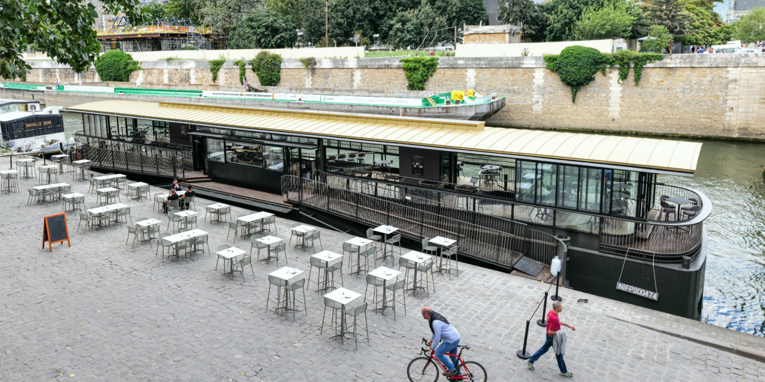 Photo 1 - Restaurant flottant avec vue sur Notre-Dame - Terrasse 
