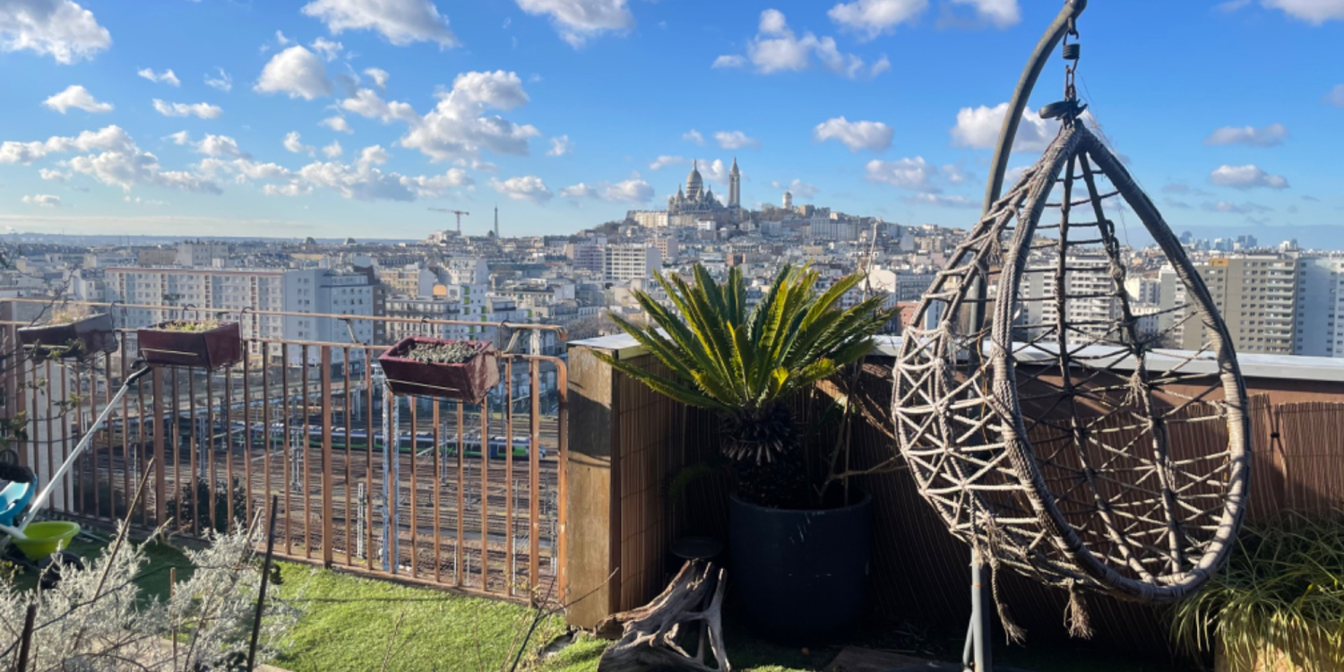 Photo 1 - Superbe appartement avec terrasse panoramique à 2 pas du stade Adidas Paris - Terrasse avec vue panoramique 