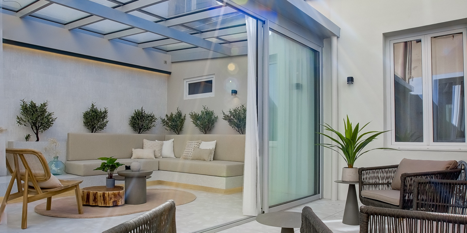 Photo 0 - Appartement lumineux de 150 m² au cœur de Cannes - Séjour avec terrasse