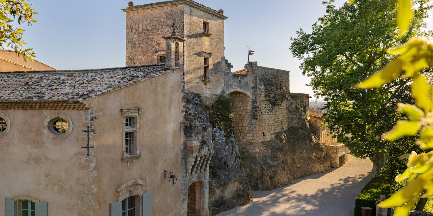 Photo 1 - Château viticole du XIIIème siècle - Face nord du château, vue vers le Mont Ventoux