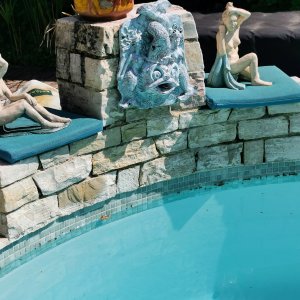 Photo 7 - Jardin et piscine dans maison d'hôtes à 12 minutes à pied du Palais des festivals - piscine sculpture de jean michel votre hôte