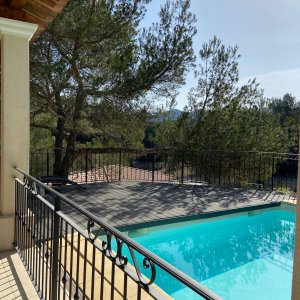 Photo 2 - Villa piscine et Terrasse couverte au sud du Luberon -  Vue piscine 
