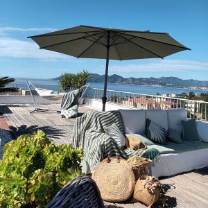 Photo 3 - Private rooftop with magnificent 180° sea view 15 minutes from the Palais des Festivals - 