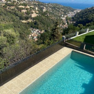 Photo 7 - Piscine terrasse avec Pool House et vue mer et collines - piscine avec vue mer