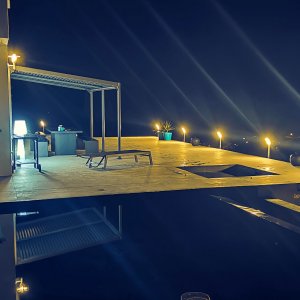 Photo 12 - Villa de charme vue mer, piscine chauffée & jacuzzi - VILLA 259 
TERRASSE SUD LA NUIT