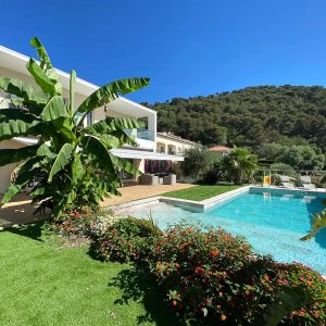 Photo 0 - Villa avec piscine chauffée et vue sur Eze - Terrasse avec piscine