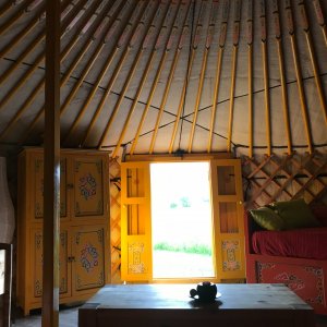 Photo 6 - Chalet and yurt nature area - Depuis le lit principal de la yourte jaune
