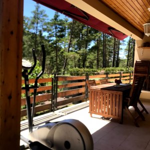 Photo 11 - Chalet and yurt nature area - Terrasse du chalet