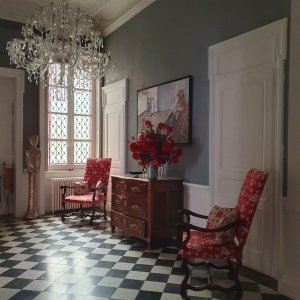 Photo 14 - Appartement historique XVIII ème siècle - Hall d’entrée avec un trés grand lustre en cristal 