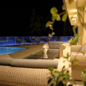 Photo 14 - Belle villa proche de Monaco - La piscine au soir
