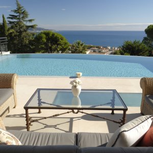 Photo 7 - Belle villa proche de Monaco - La terrasse et la vue