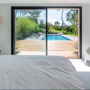 Photo 29 - Modern villa with exotic winter garden - chambre terrasse piscine