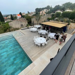 Photo 6 - Terrasse 250 m² avec vue mer - La terrasse lors d'une réception