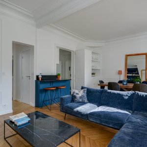 Photo 2 - Haussmannian apartment with balcony and Eiffel Tower view - Grand salon