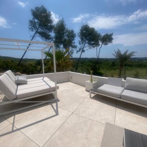 Photo 50 - Villa design avec vue panoramique  - Terrasse chambre 2