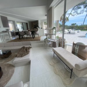 Photo 24 - Villa design avec vue panoramique  - Salon méridienne 