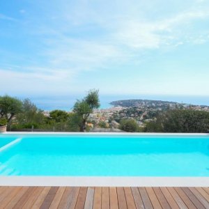 Photo 2 - Villa vue mer à 5 km de Monaco - La piscine
