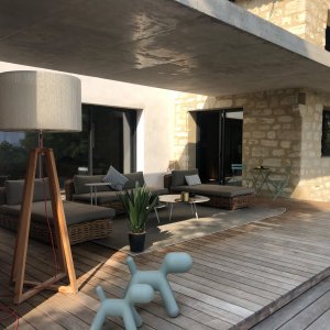 Photo 6 - Villa avec piscine et une belle vue - Salon extérieur
