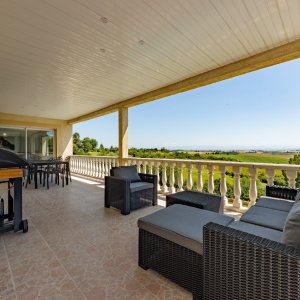 Photo 9 - Villa avec piscine, jacuzzi, vue panoramique, bar, billard, salle de cinéma - La terrasse