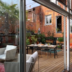Photo 9 - 6 bedroom loft with terrace not overlooked - Terrasse vue cuisine 