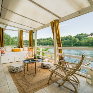 Photo 3 - Villa luxueuse au style californien avec vue panoramique sur la Seine - Terrasse avec vue panoramique