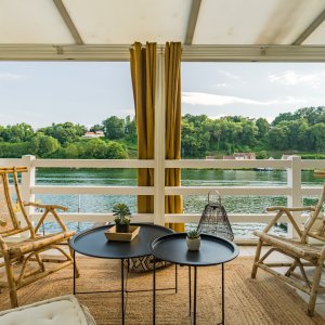 Photo 4 - Villa luxueuse au style californien avec vue panoramique sur la Seine - Terrasse avec vue panoramique