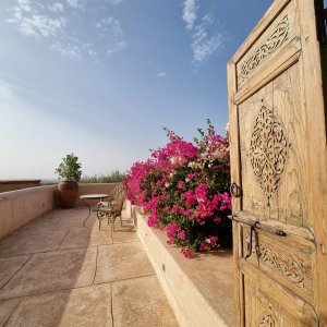 Photo 1 - Maison ethno-chic à 24 km au sud de Marrakech - Terrasse vue désert et oliveraie