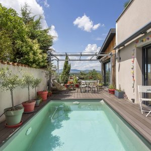 Photo 4 - Large room and two terraces with panoramic views - Terrasse et piscine