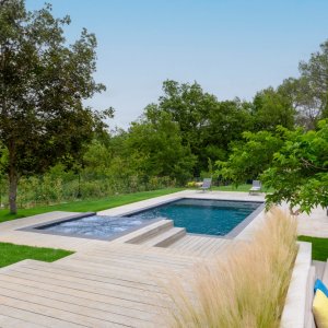 Photo 4 - Magnifique villa avec piscine, vue montagne - terrasse bois et piscine