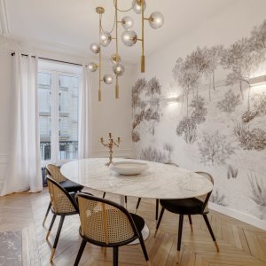 Photo 2 - Magnificent 135m² apartment Jardin du Luxembourg - Table repas/réunions