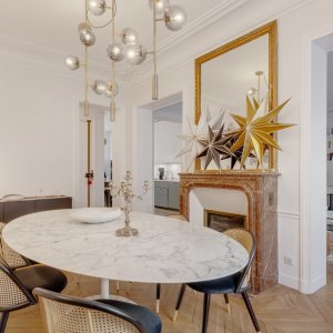 Photo 1 - Magnificent 135m² apartment Jardin du Luxembourg - Table repas/réunions
