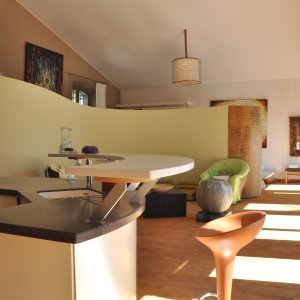 Photo 3 - Loft spacieux - Comptoir cuisine et salon