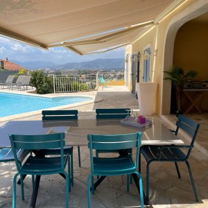 Photo 13 - Villa avec piscine et vue mer - Terrasse couverte