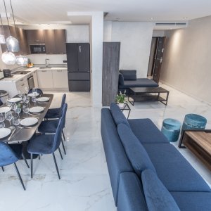 Photo 5 - Duplex  de 110 m², Cannes centre ville - Salon - Salle à manger