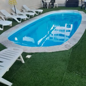 Photo 5 - Terrasse avec piscine Salon palette tonelle  - Terrasse et piscine