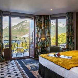 Photo 7 - Hôtel avec Spa sur les hauteurs du lac d'Annecy - Chambre Vue Lac