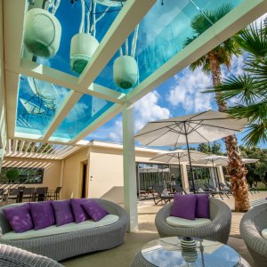 Photo 2 - La villa Miami en Drome Provençale  - Salon extérieur