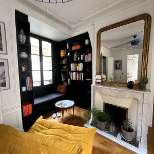 Photo 3 - Designer Parisian apartment / Paris 6th - Salon bibliothèque