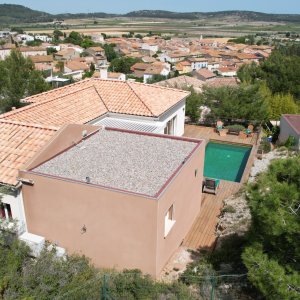 Photo 1 - Villa piscine vue sur les vignes des Corbières - Vue panoramique sur la vallée et les vignes