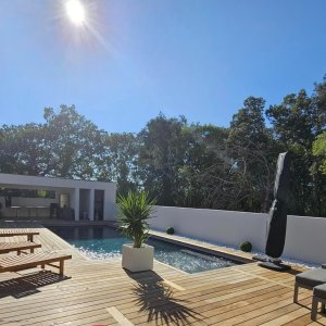 Photo 1 - Grande villa neuve et contemporaine au calme dans la nature  - La maison et la piscine