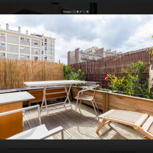 Photo 1 - Loft de 110 m² avec balcon et terrasse charpente apparente  - Terrasse