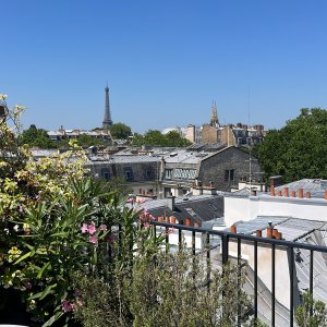 Photo 0 - St Germain des Prés: 50 m² terrace with full sky view of the Eiffel Tower  - Vue de la terrasse