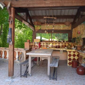 Photo 15 - Propriété en Provence avec tiny house, piscine, salle de sport, espace réception - la cuisine d'été 