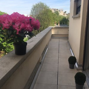 Photo 8 - Duplex de 120 m² avec 20 m² de balcon filant et vue sur jardin privé et la tour Eiffel.   - 