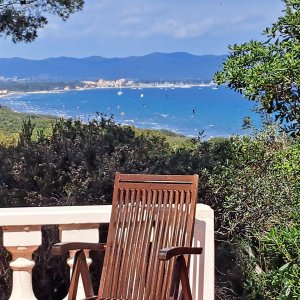 Photo 0 - Bastide avec superbe vue mer et piscine - Vue mer depuis terrasse